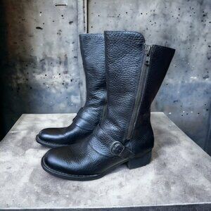 Born Dual Zippered Riding Boots Size 9